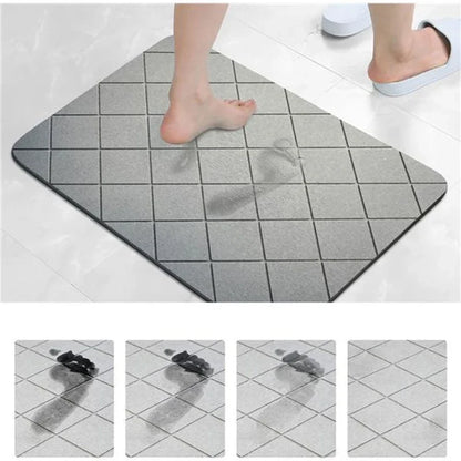 Plain Diatomite Bathroom Mat