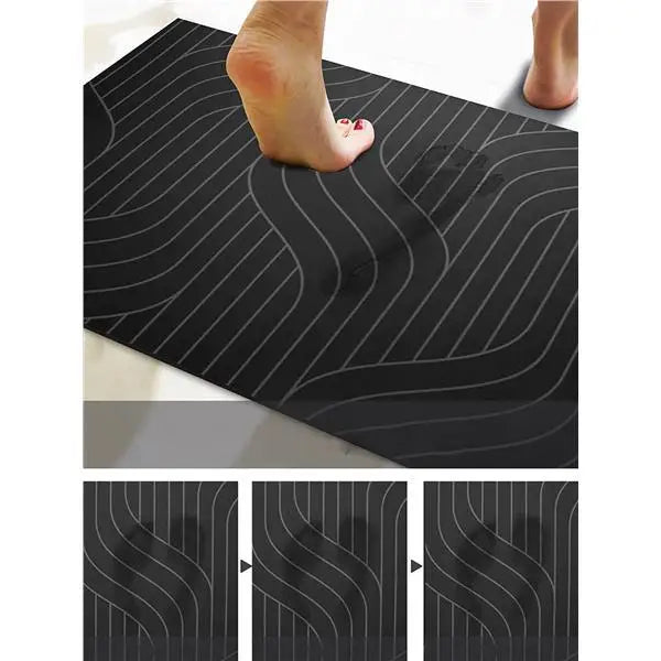 Weaved Diatomite Bathroom Mat